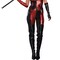 Women's Harlequin Blaster Halloween Costume Metallic Jumpsuit with Sequins Chain and Accessories